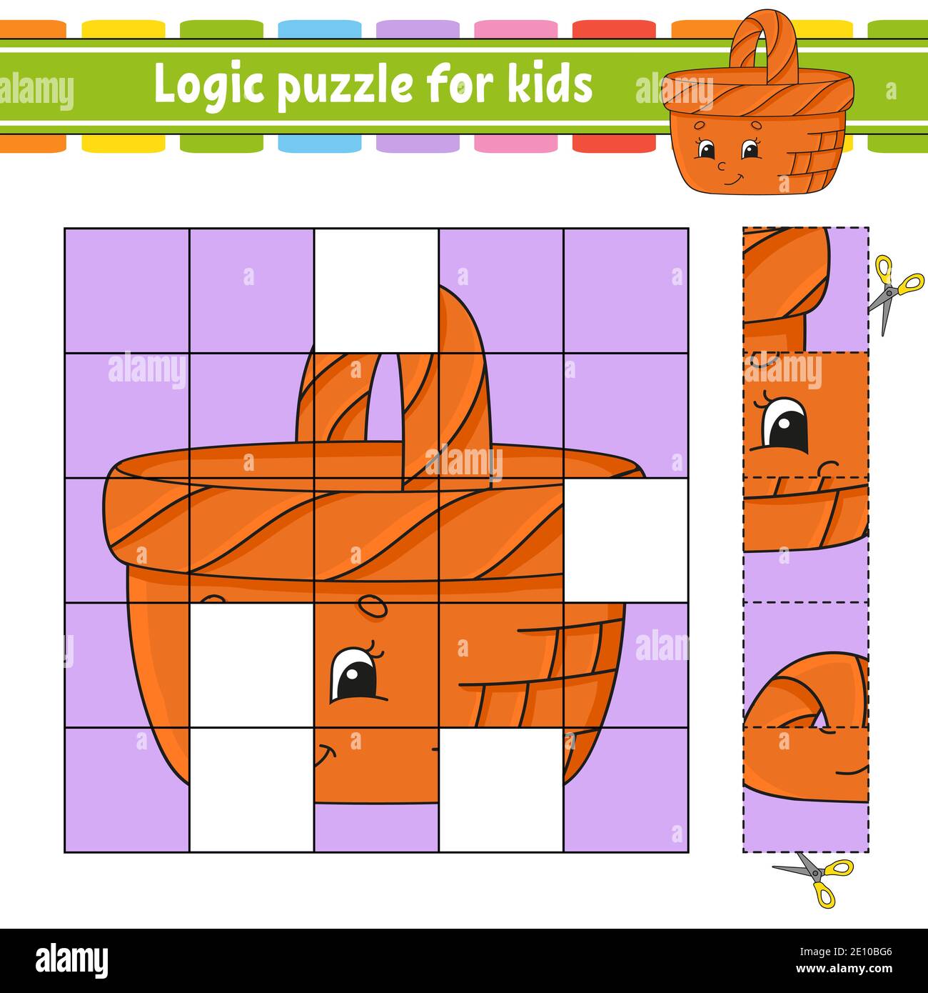 Logic puzzle for kids. Education developing worksheet. Learning game ...