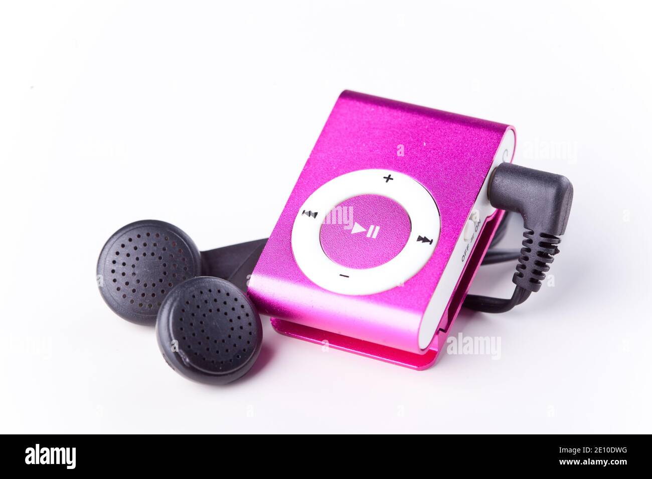 mp3 player on white background Stock Photo - Alamy