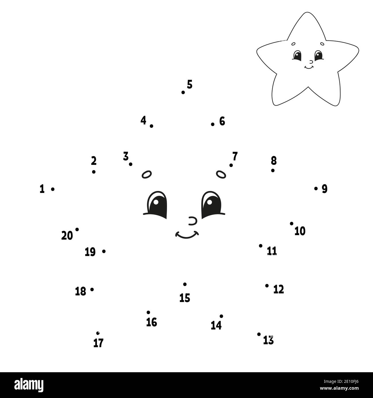 Dot To Dot Draw A Line Handwriting Practice Learning Numbers For Kids Education Developing Worksheet Activity Coloring Page Funny Game Isolated Stock Vector Image Art Alamy