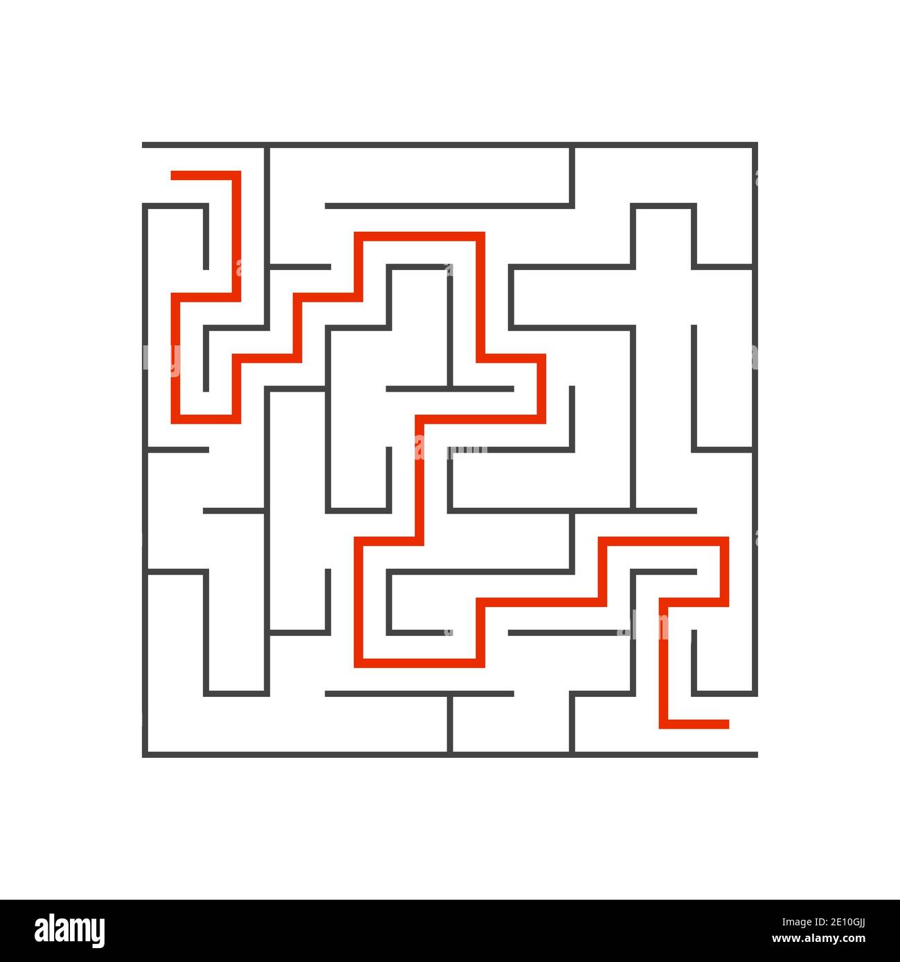 Abstact labyrinth. Educational game for kids. Puzzle for children. Maze ...