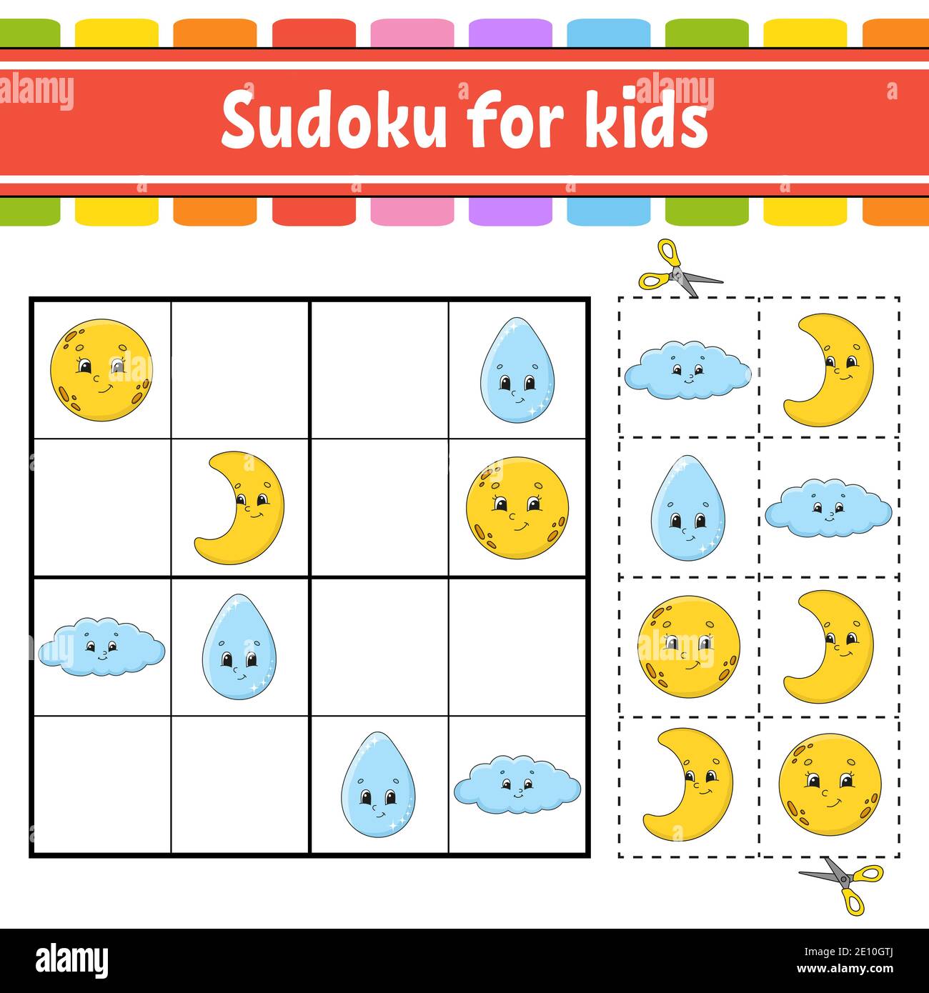 Sudoku For Kids Cut Out Stock Images Pictures Alamy