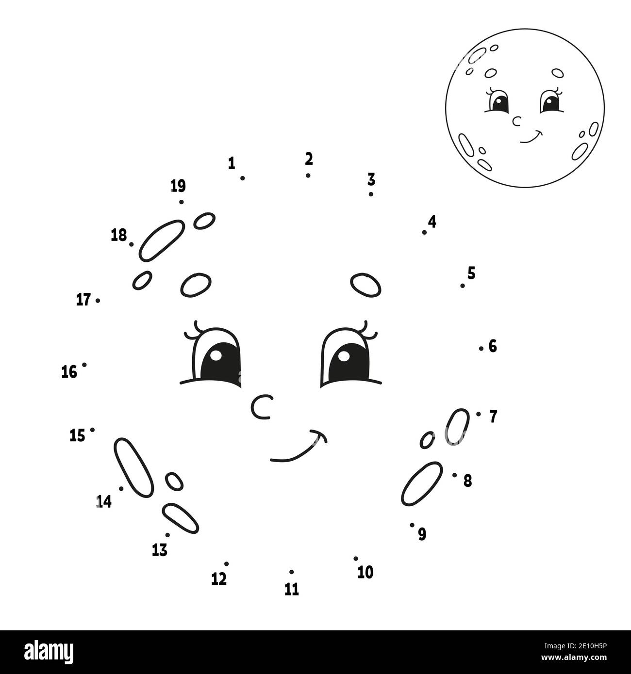 Dot To Dot Draw A Line Handwriting Practice Learning Numbers For Kids Education Developing Worksheet Activity Coloring Page Funny Game Isolated Stock Vector Image Art Alamy