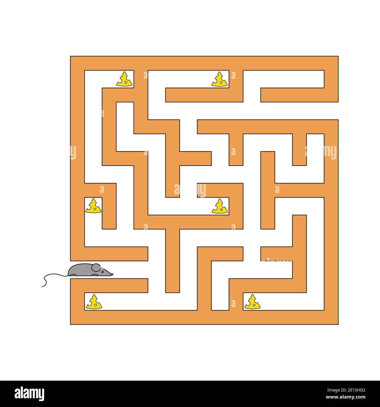 Abstact labyrinth. Educational game for kids. Puzzle for children. Maze ...