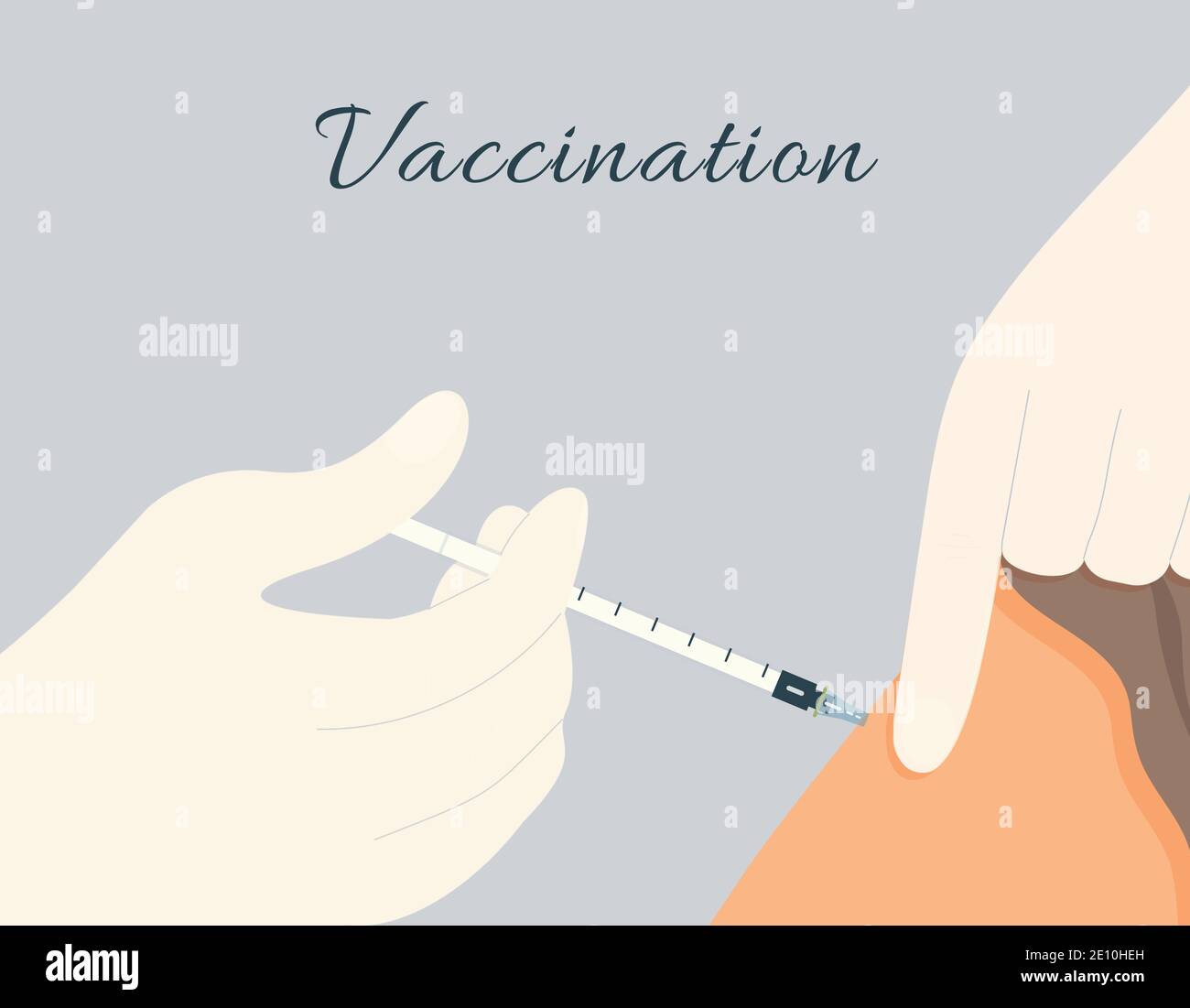Injection arm close Stock Vector Images - Alamy