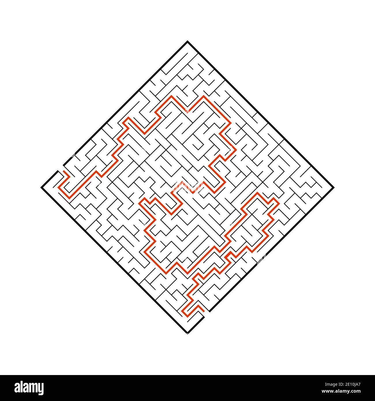 Abstact labyrinth. Educational game for kids. Puzzle for children. Maze ...
