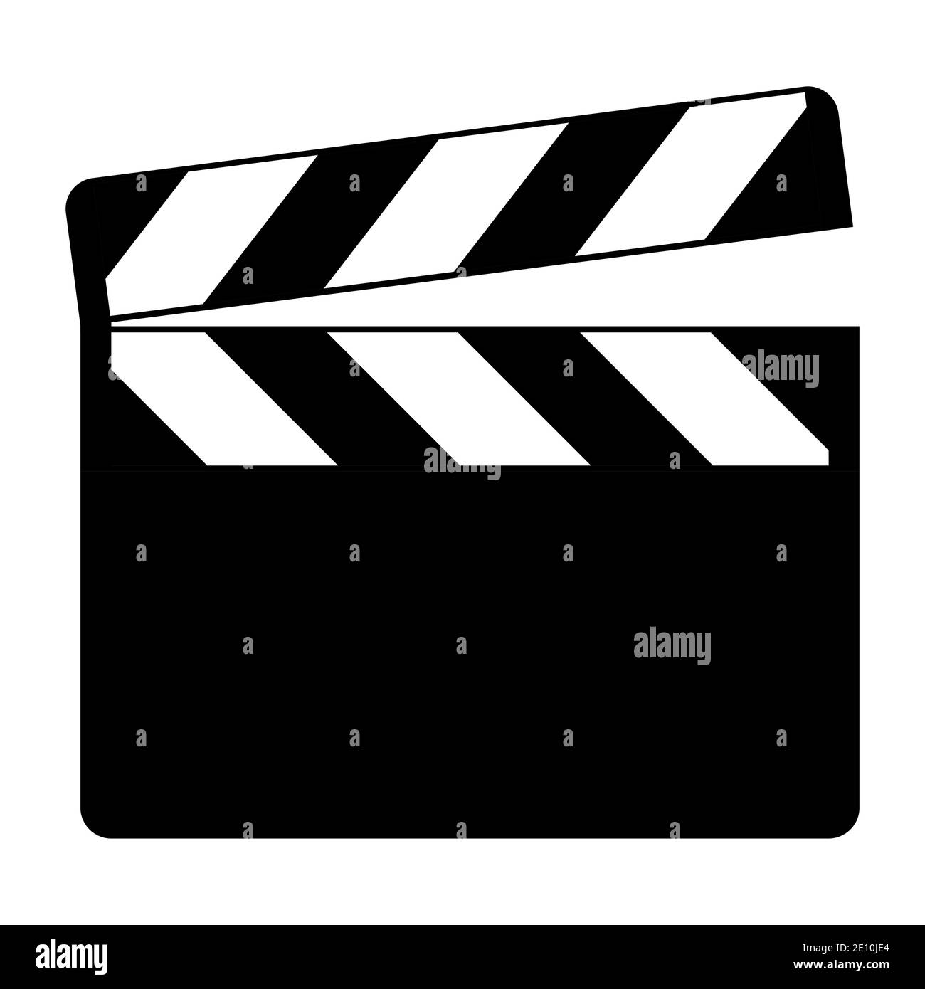 Clapper board vector icon isolated on white background Stock Vector Image &  Art - Alamy
