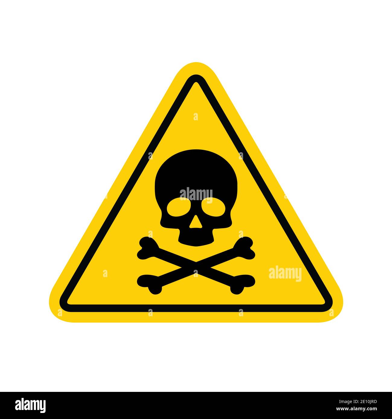 Hazard warning symbol vector icon flat sign symbol with exclamation ...