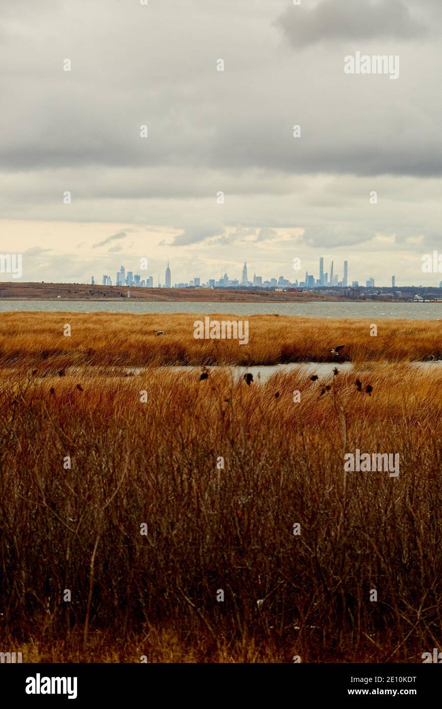 Midtown Manhattan viewed from Jamaica Bay, Queens Stock Photo Alamy