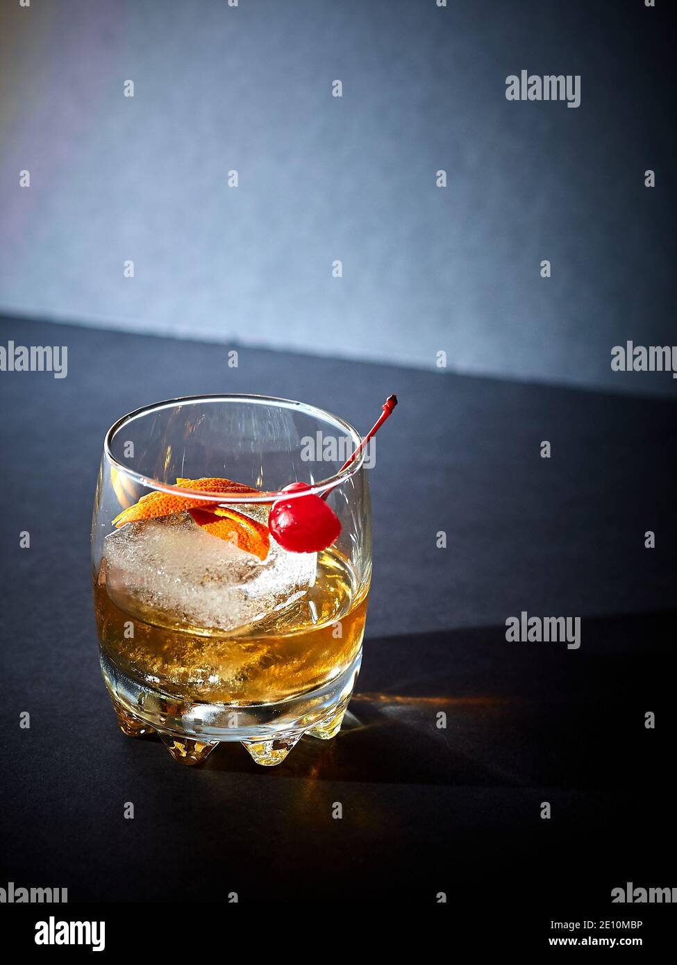 Old Fashioned in a Tumbler with Shadows Facing Right 2 Stock Photo Alamy