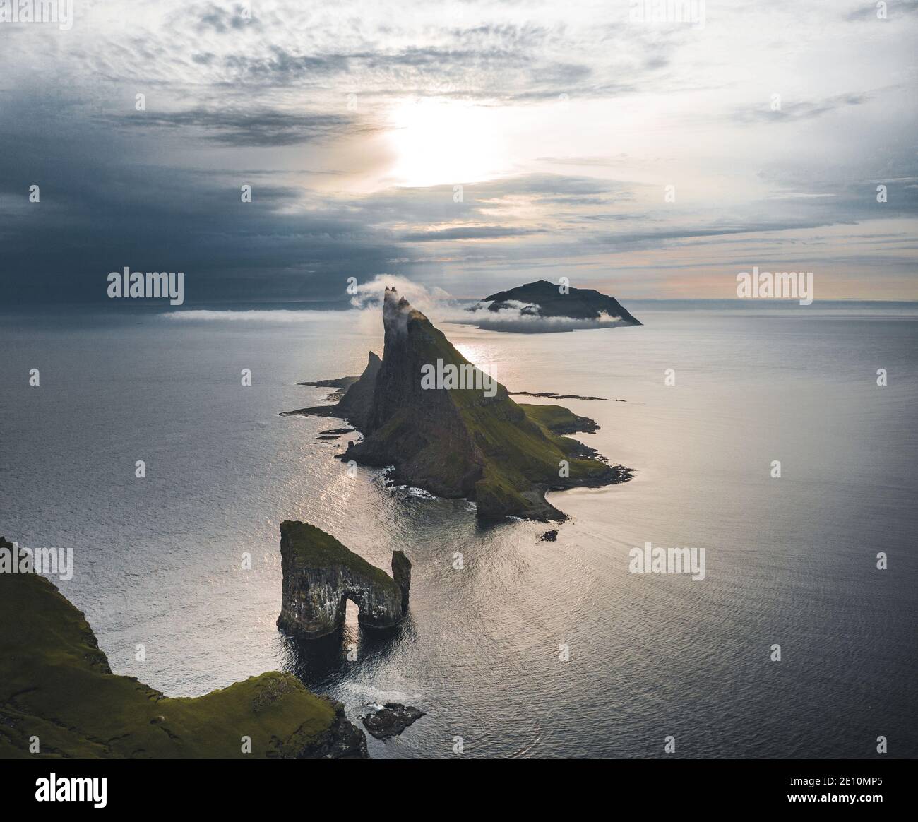 Faroe islands denmark aerial hi-res stock photography and images - Alamy