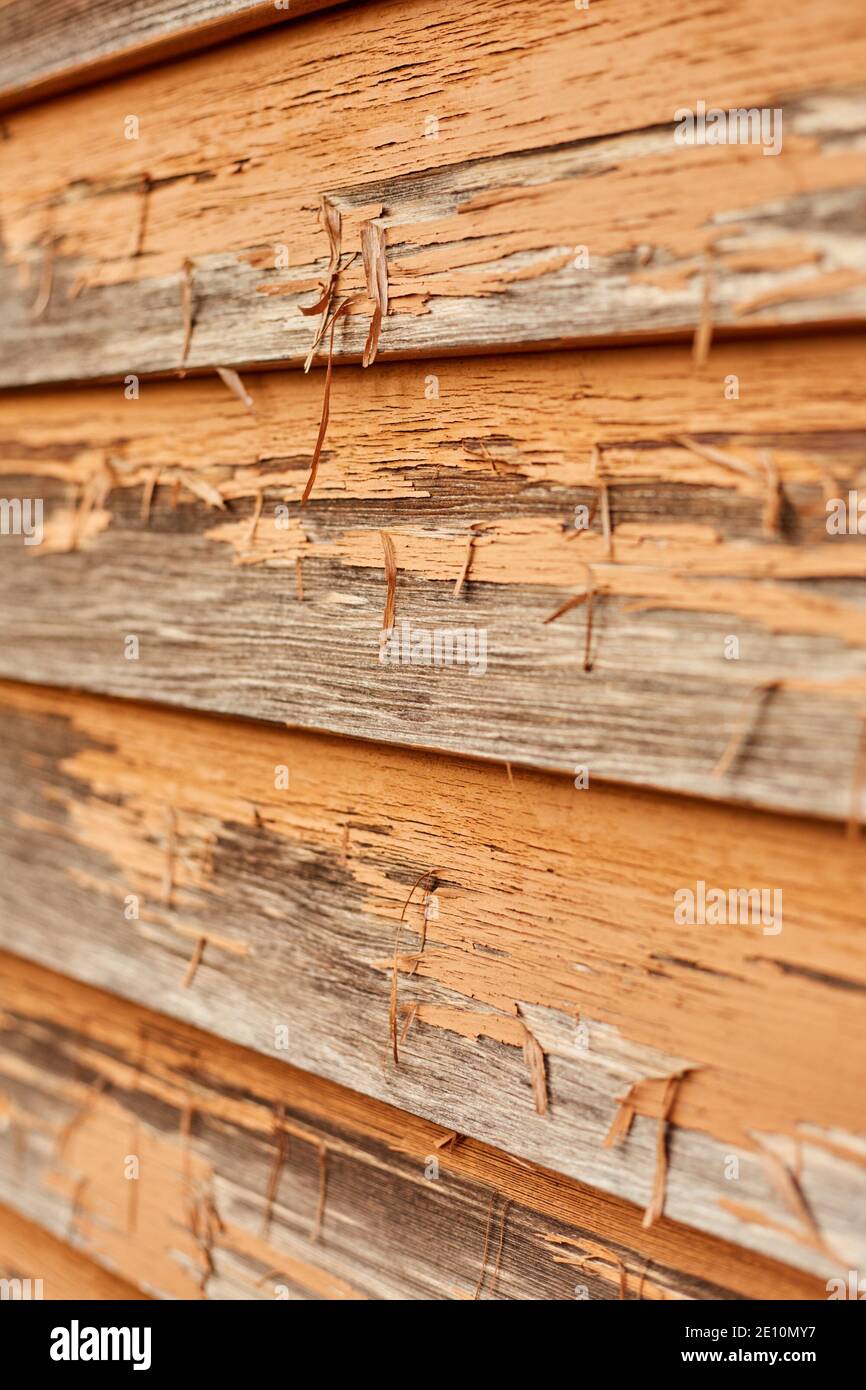 Peeling Paint on Siding, Side View 4 Stock Photo Alamy