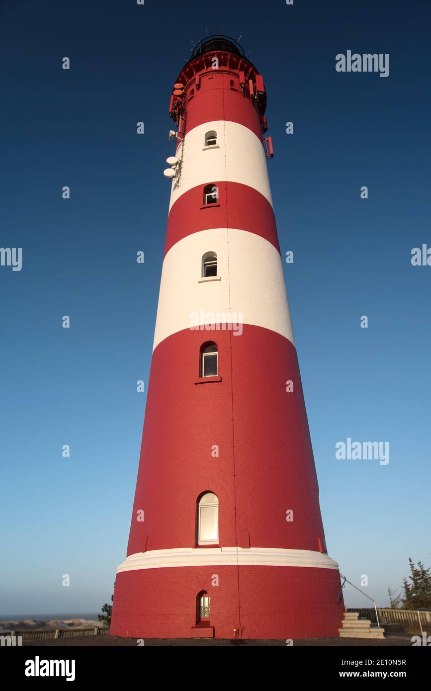 Lighthouse On The North Frisian Island Amrum In Germany Stock Photo - Alamy