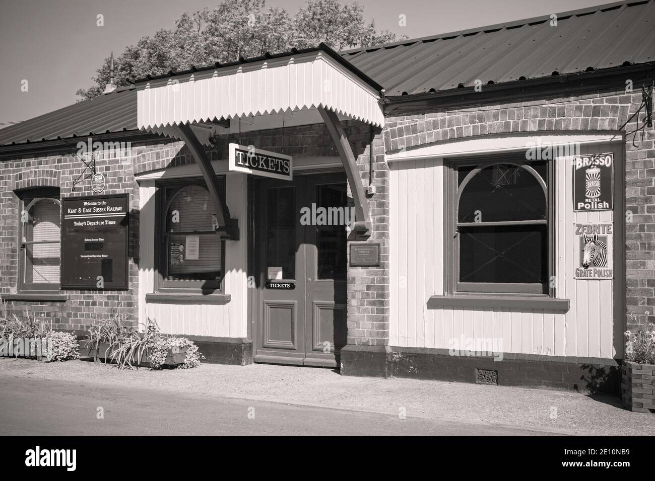 Tenterden Station on the Kent & East Sussex preserved steam railway, Kent, England, UK Stock Photo