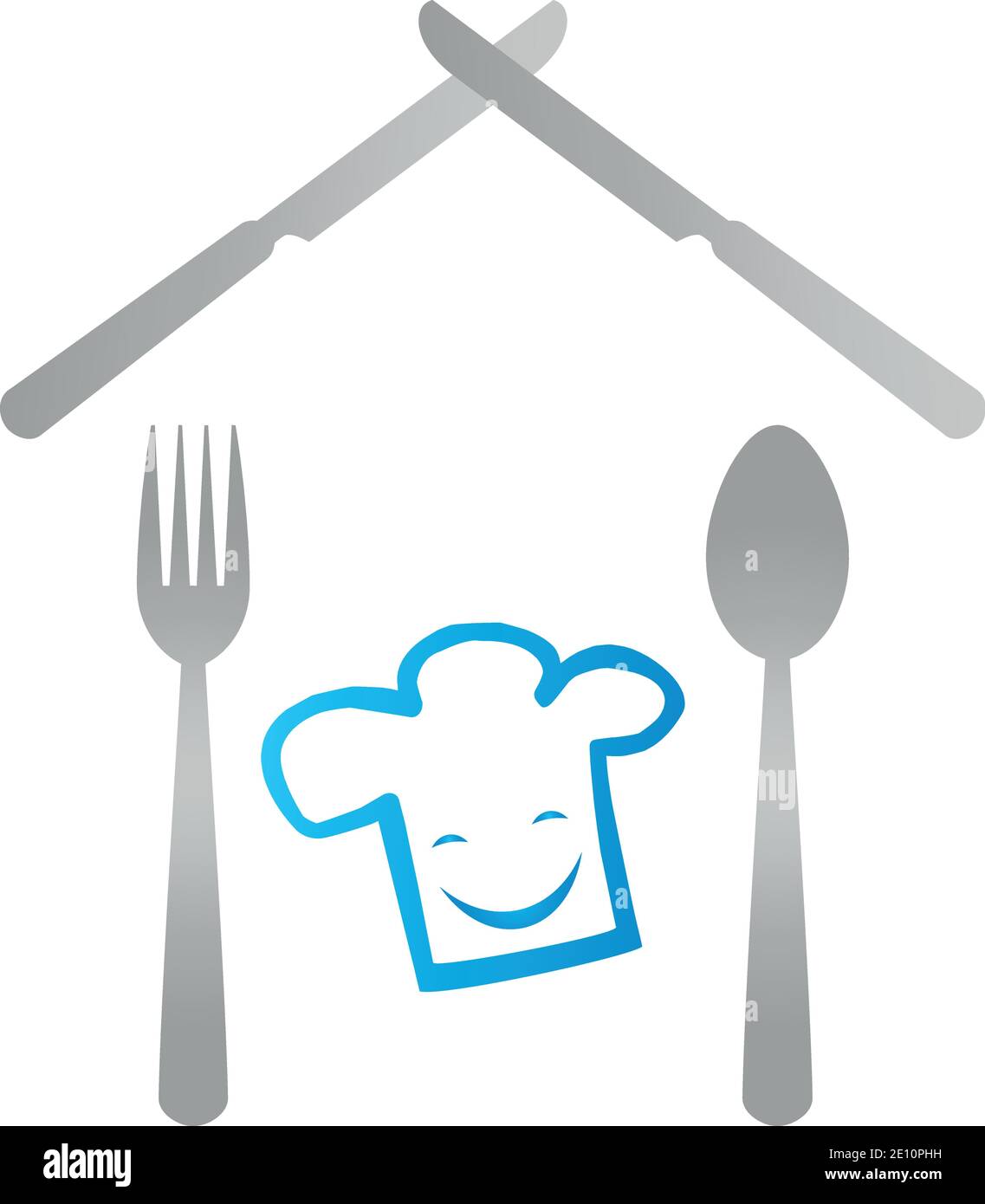 Fork, knife, spoon, house, logo, icon Stock Vector Image & Art Alamy