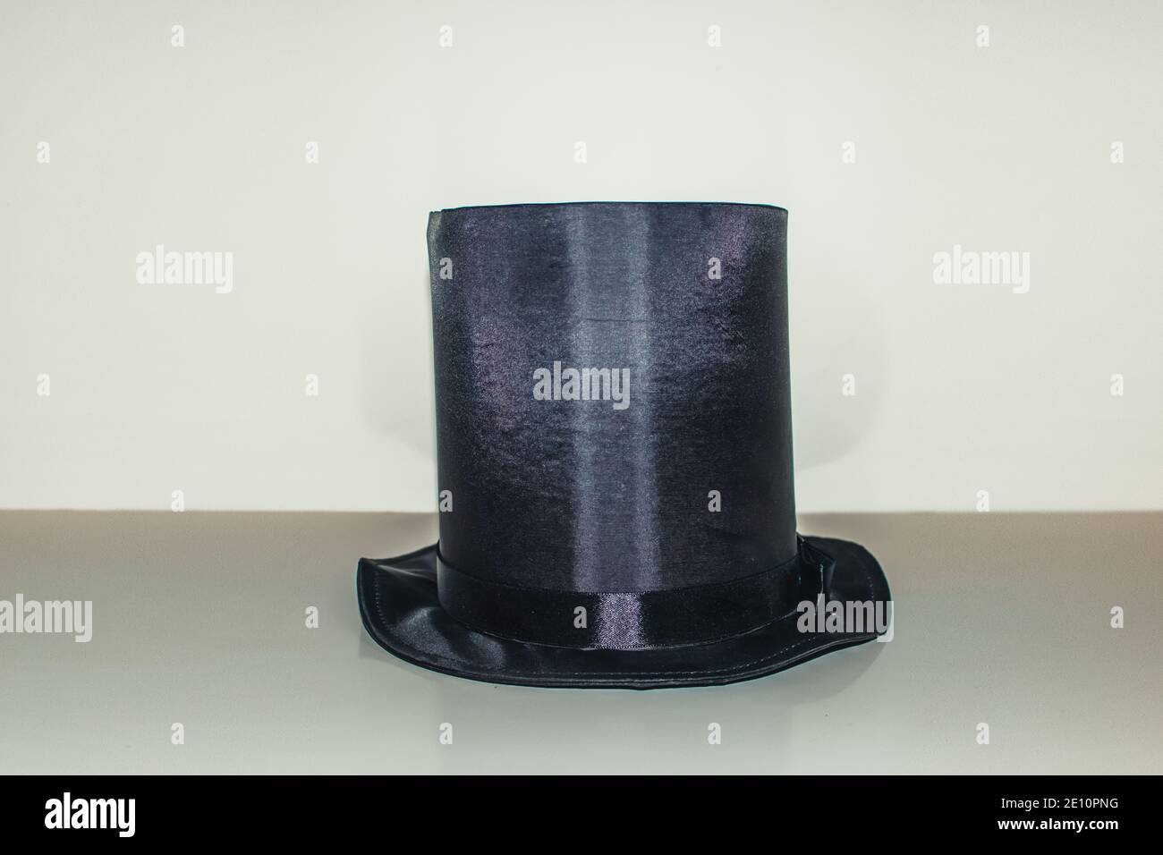 Black magic hat isolated on white background for concept image Stock