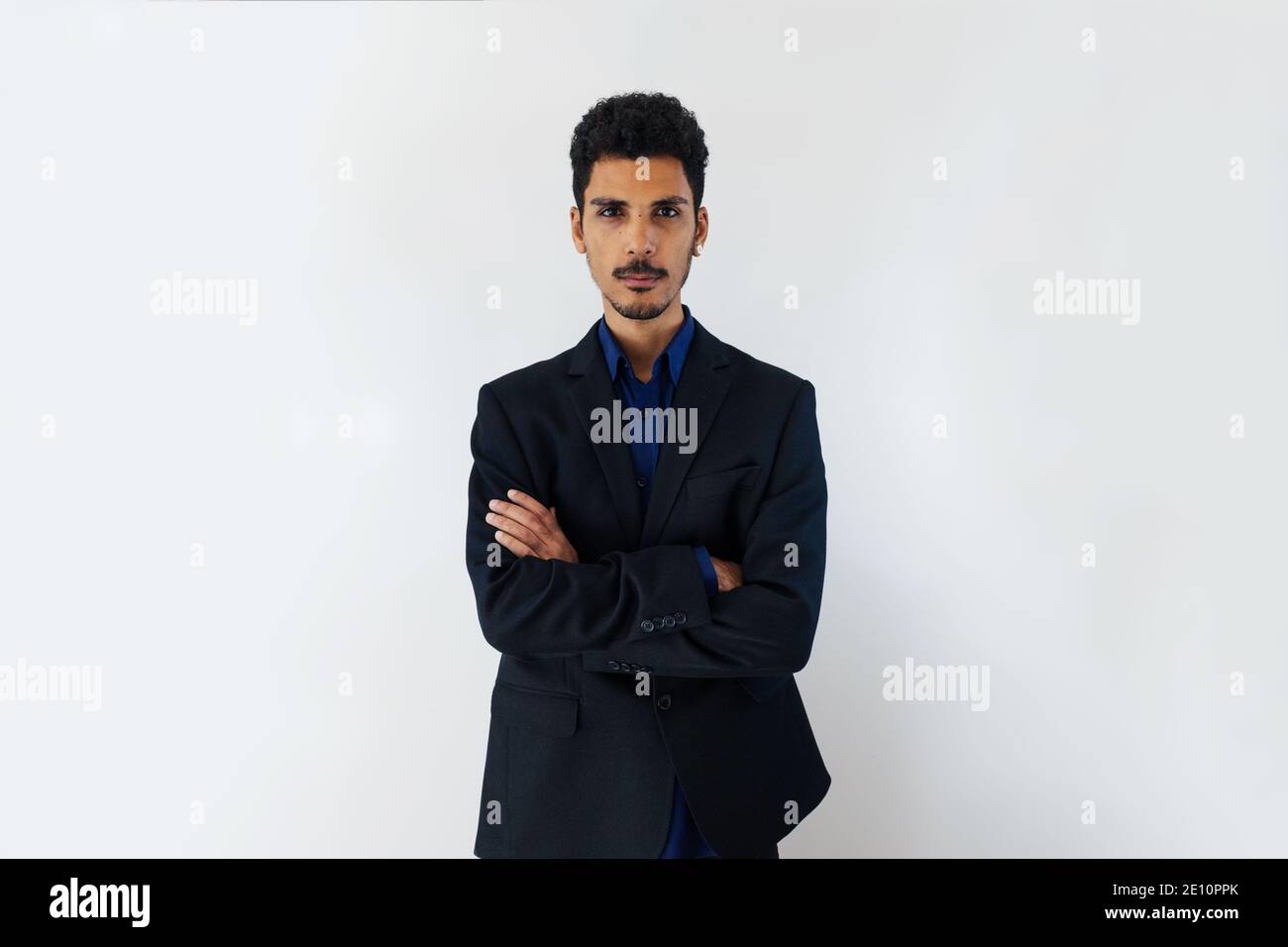 Modern black young man in a Suit isolated on white blackground Stock ...