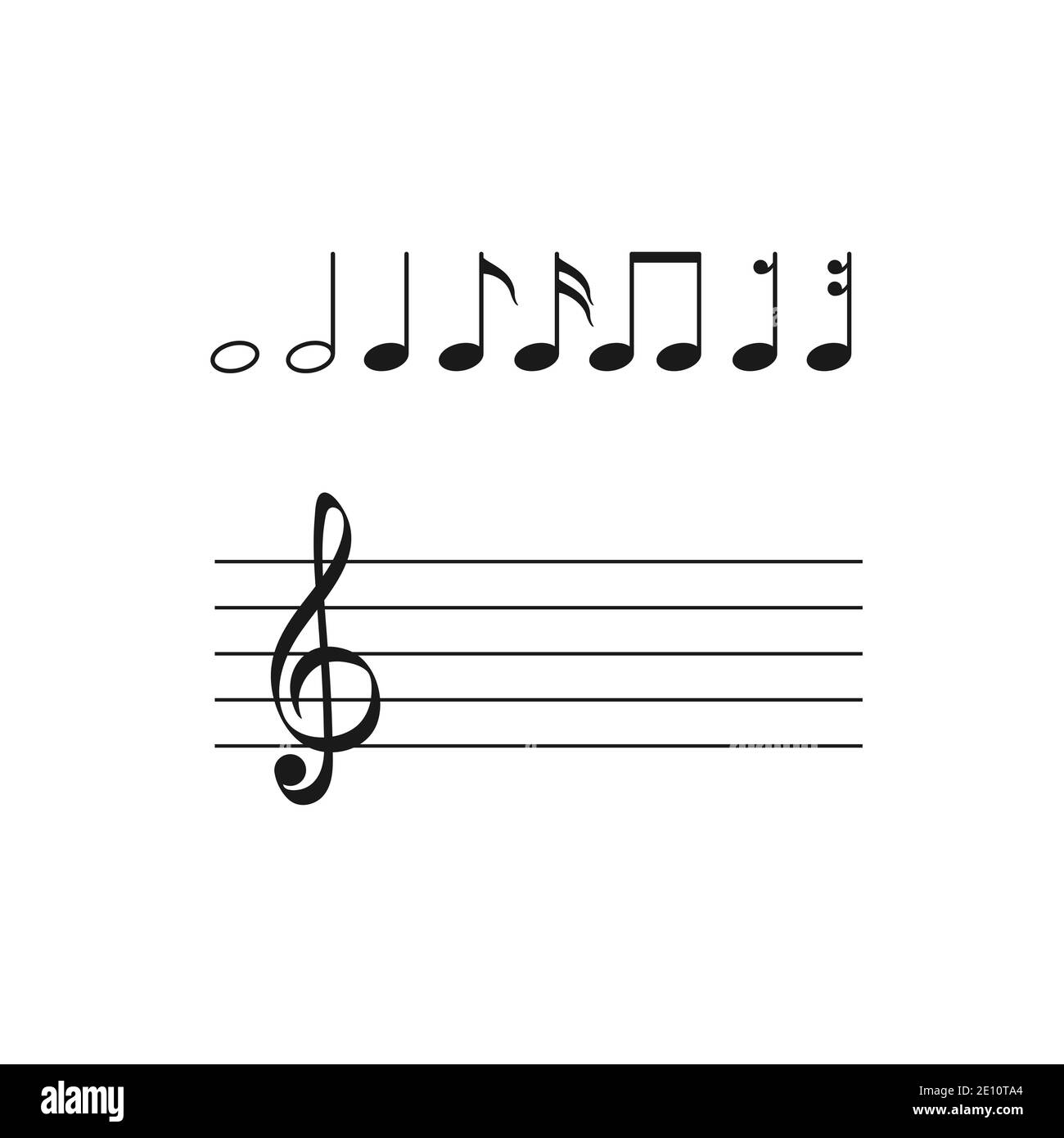 Note Paper For Musical Notes Stock Illustration - Download Image