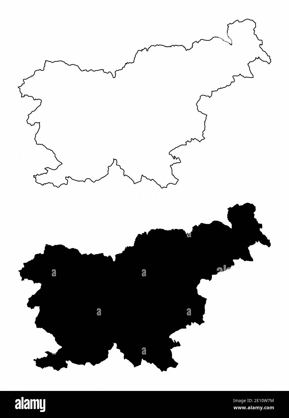 Slovenia maps hi-res stock photography and images - Alamy