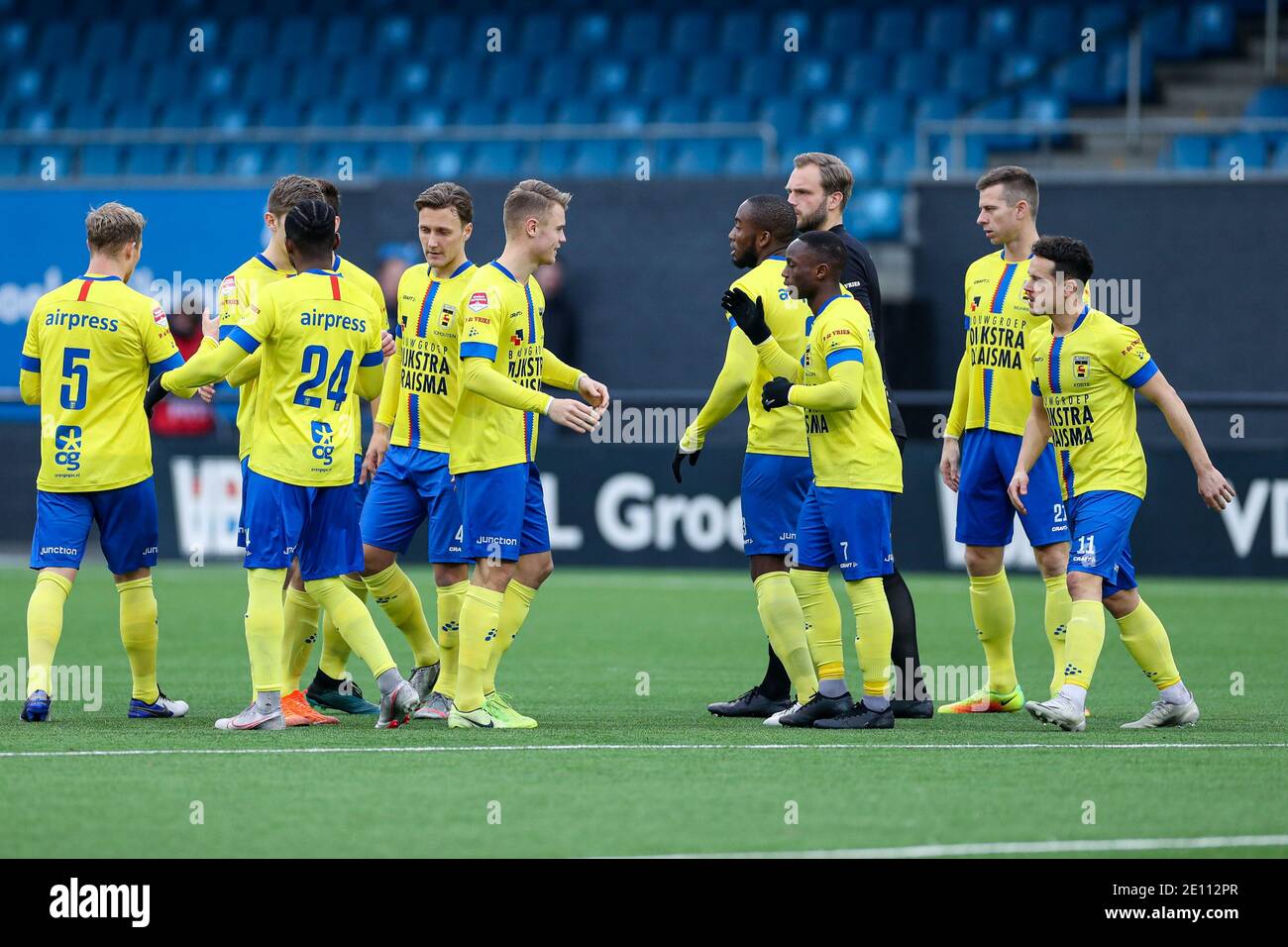 Eindhoven Netherlands January 3 Team Of Sc Cambuur During The Dutch Keukenkampioendivisie Match Between Fc Eindhoven And Cambuur At Jan Louwers St Stock Photo Alamy