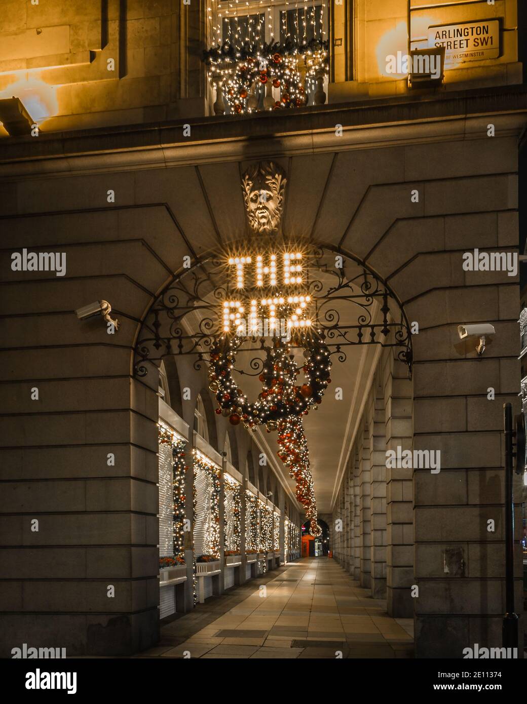 The Ritz Hotel in London. Stock Photo