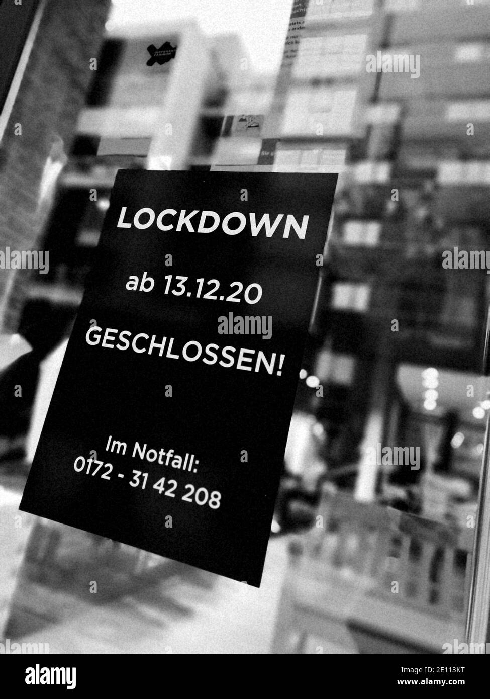 Lockdown, Hafencity, Januar 2021, Hamburg, Deutschland Stock Photo
