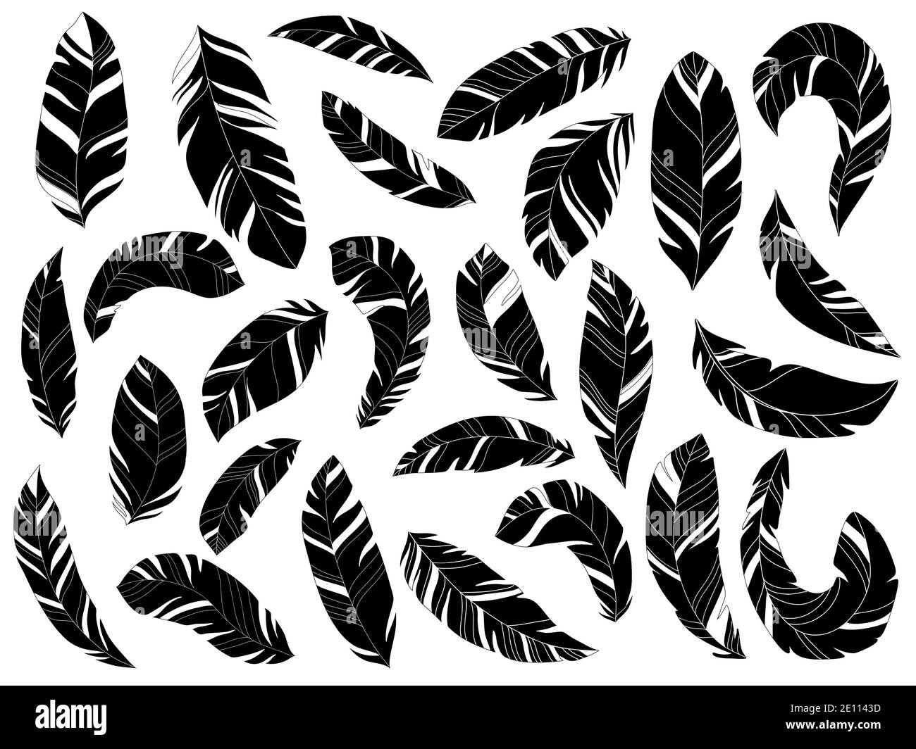 Stylized letter icon set Stock Vector Images - Alamy