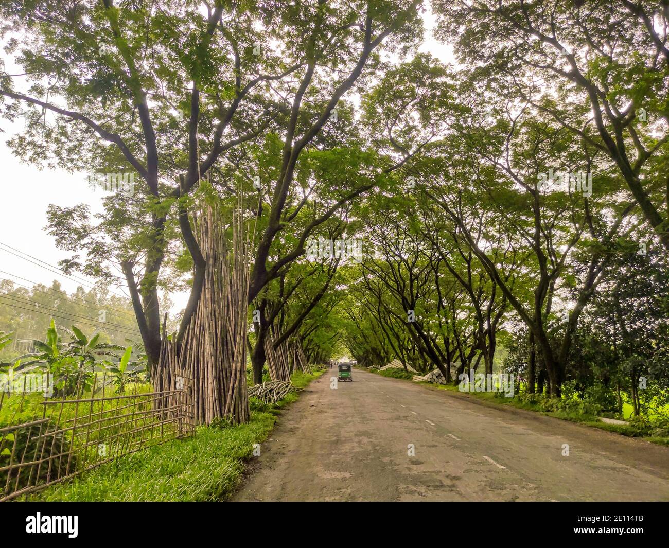 Bangladeshi street view in the afternoon. Stock Photo
