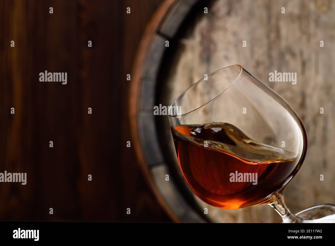 cognac in snifter glass Stock Photo Alamy