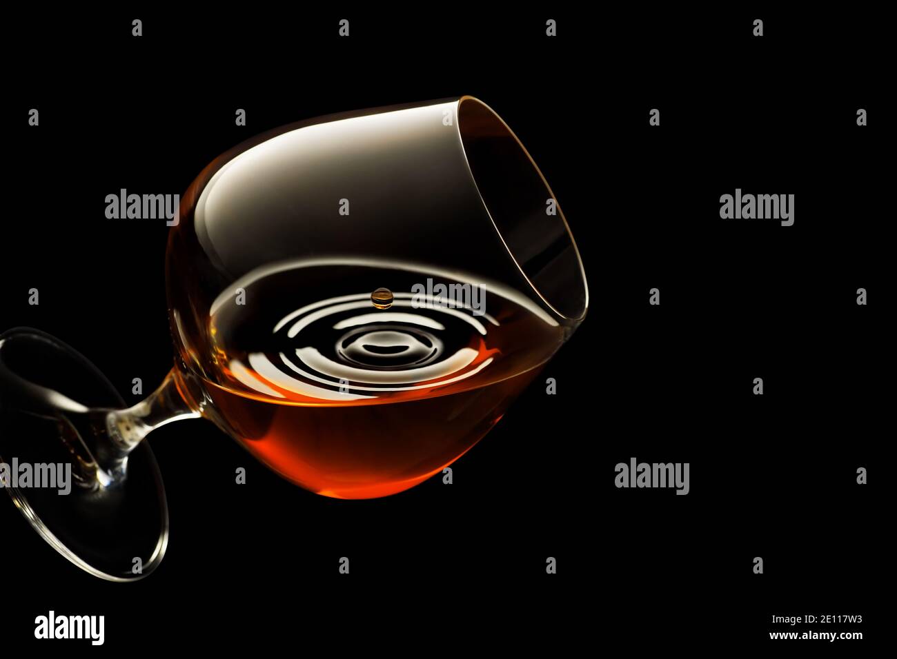 brandy in snifter glass Stock Photo Alamy