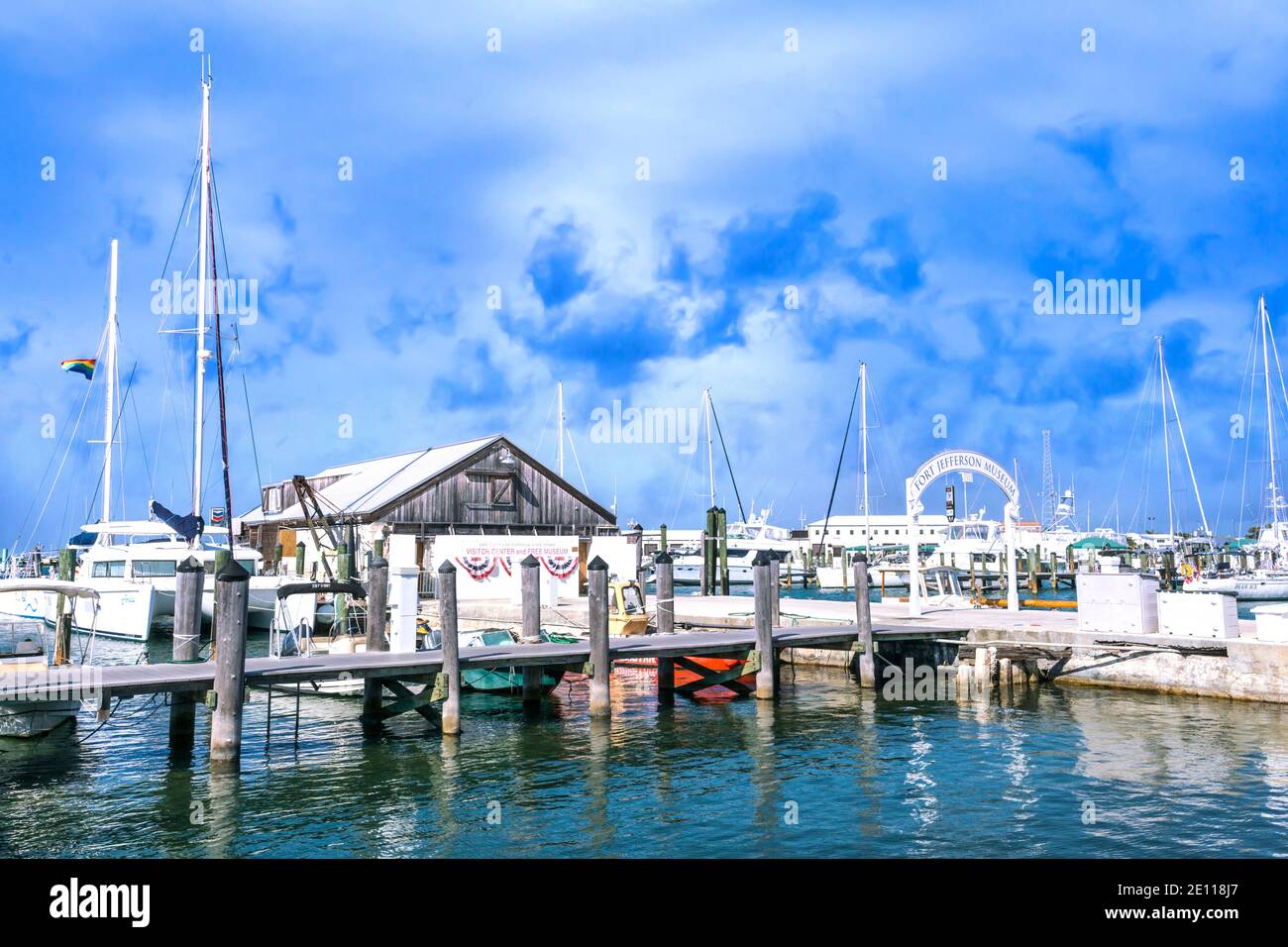 The Dry Tortugas National Park Ferry Visitors Center and Museum at the Conch Harbor Marina in