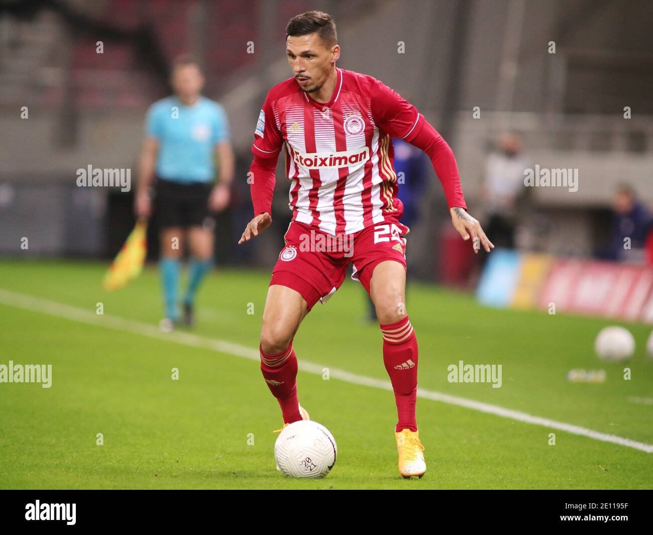 Piraeus Greece 03rd Jan 21 Jose Cholevas Of Olympiacos F C During The Super League Greece Match At Karaiskakis Stadium Piraeus Picture By Yannis Halas Focus Images Sipa Usa 03 01 21 Credit Sipa Usa Alamy Live News