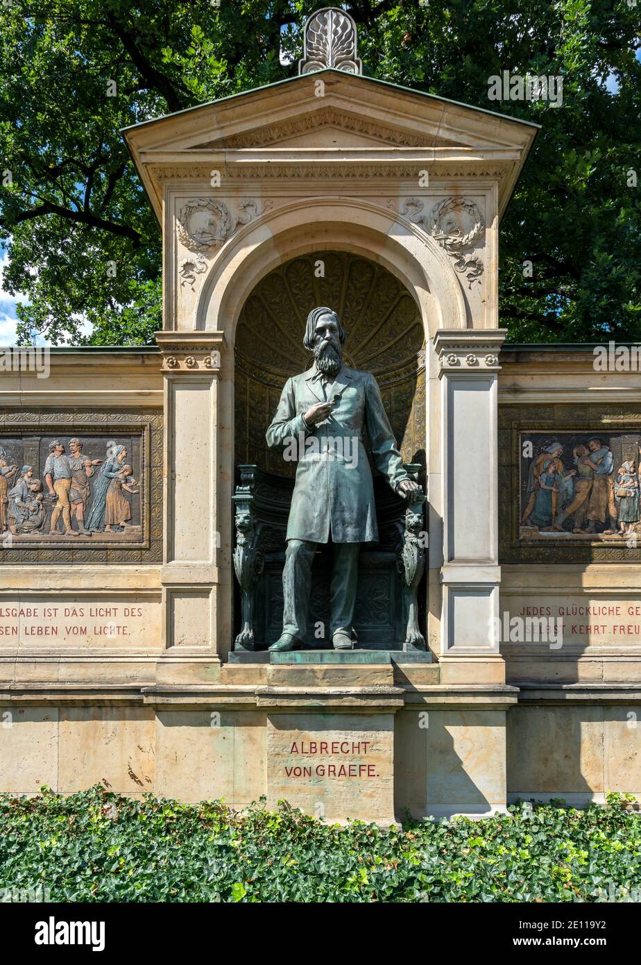 Memorial Of The Professor Of Ophthalmology Albrecht Gräfe At The Charite In Berlin, Germany Stock Photo