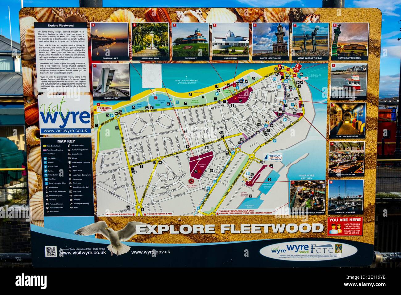 Fleetwood explore Map Stock Photo Alamy