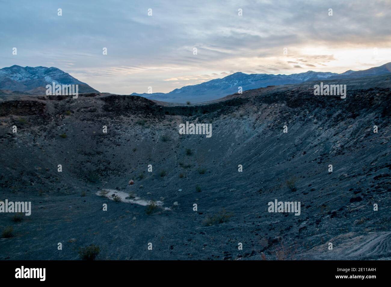 Ubehebe Crater was formed after a volcanic eruption thousands of years ...