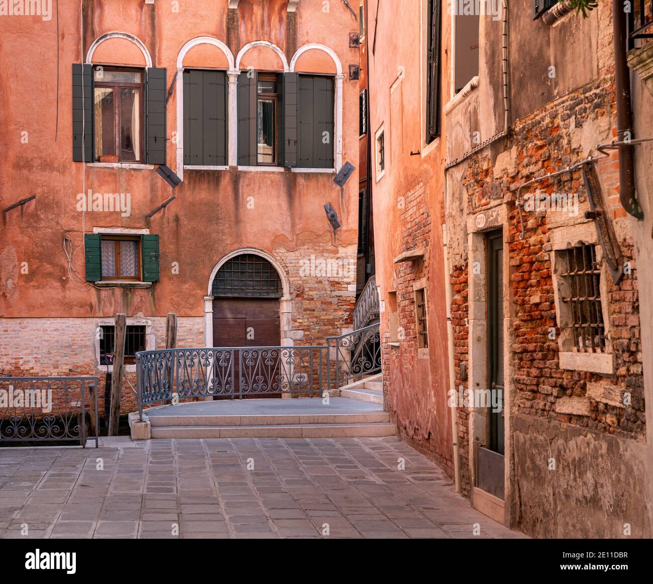 Small Alley In Venice, Italy Stock Photo