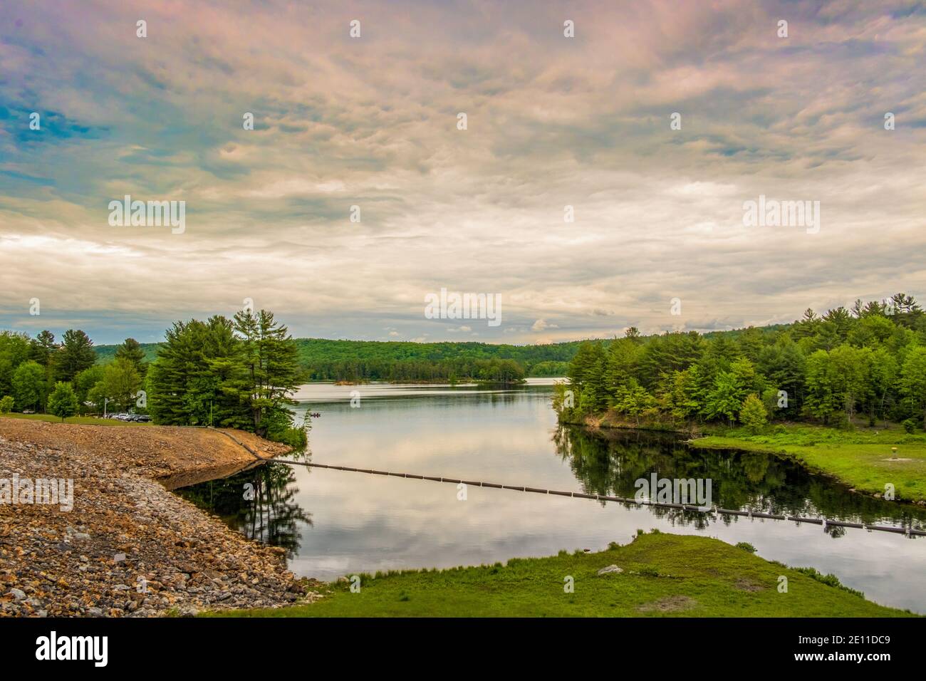 Tully Lake in Royalston, Massachusetts Stock Photo