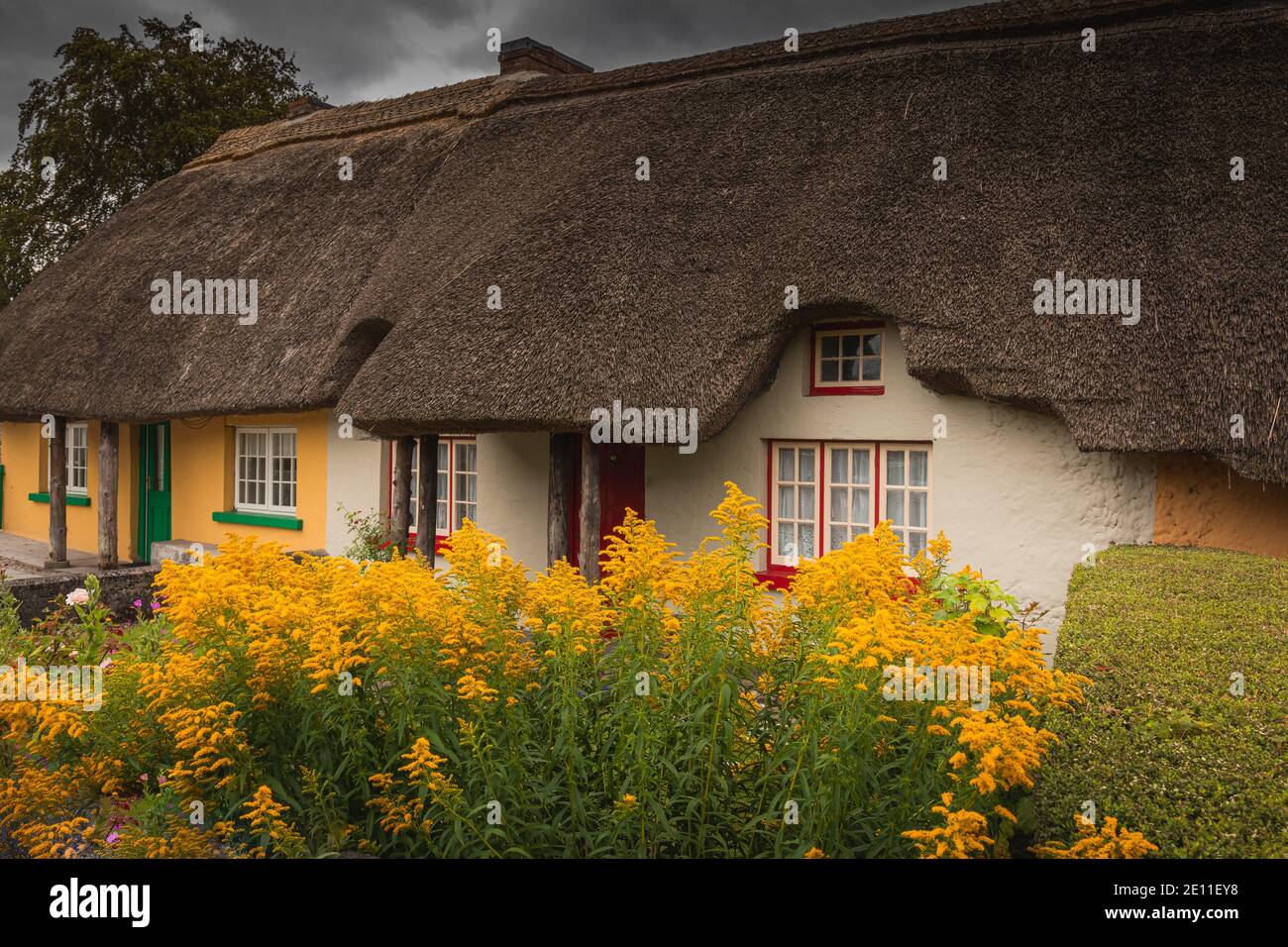 Adare, Ireland. Thatched Cottage In The Picturesque Village Of Adare ...