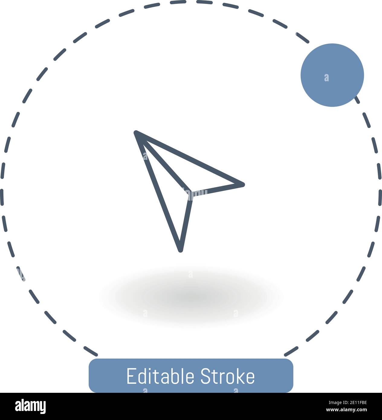 sent email vector icon editable stroke outline icons for web and mobile Stock Vector
