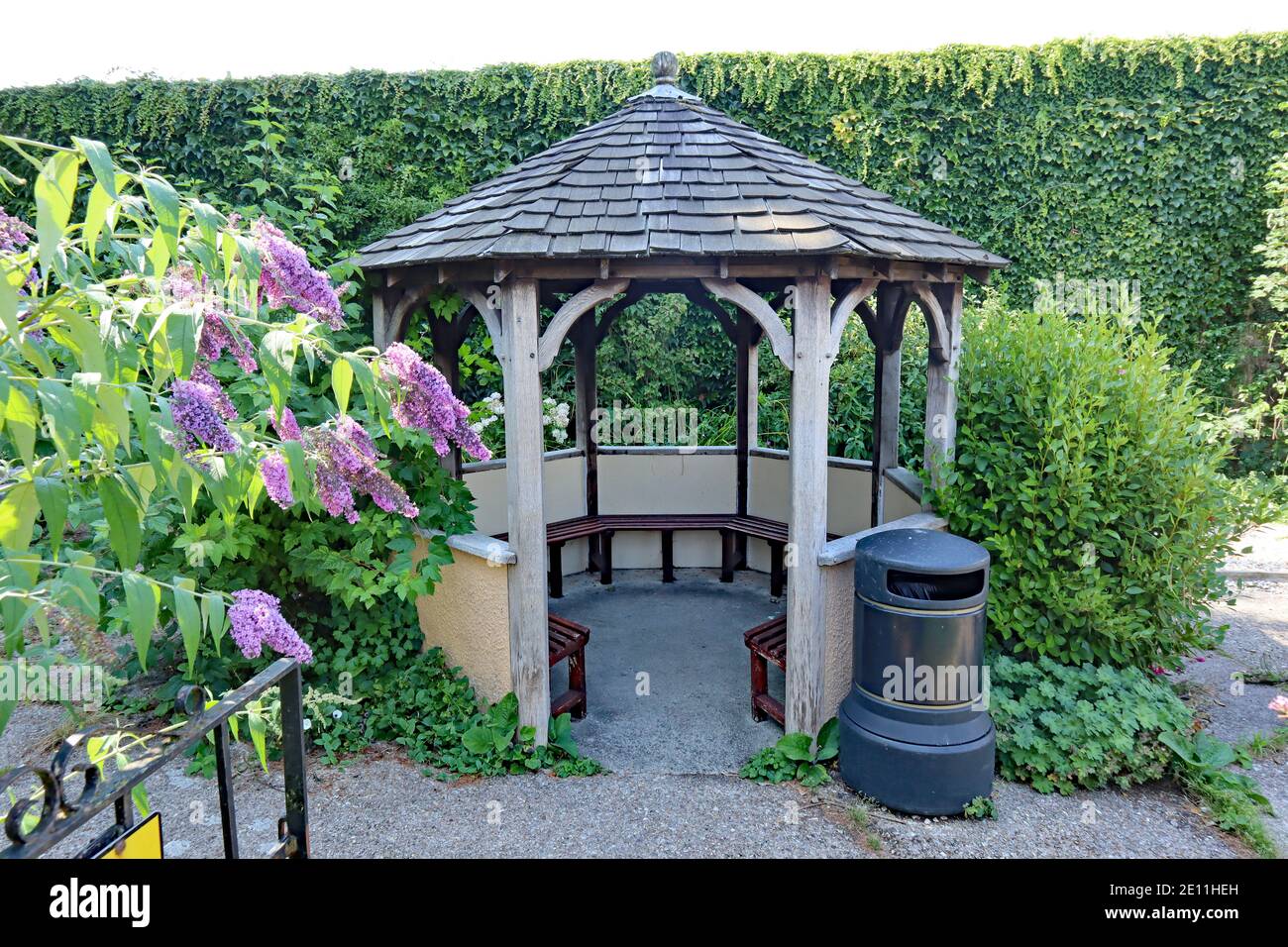 Hexagonal gazebo hi-res stock 