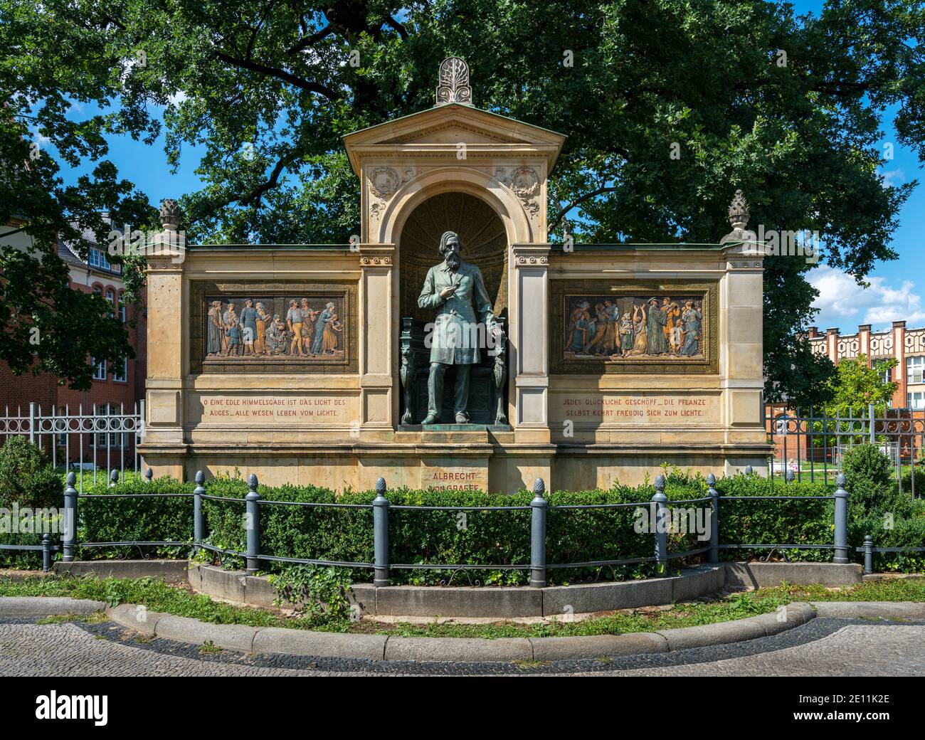 Friedrich Wilhelm Ernst Albrecht Von Graefe Memorial On Chariteplatz, Berlin, Germany Stock Photo