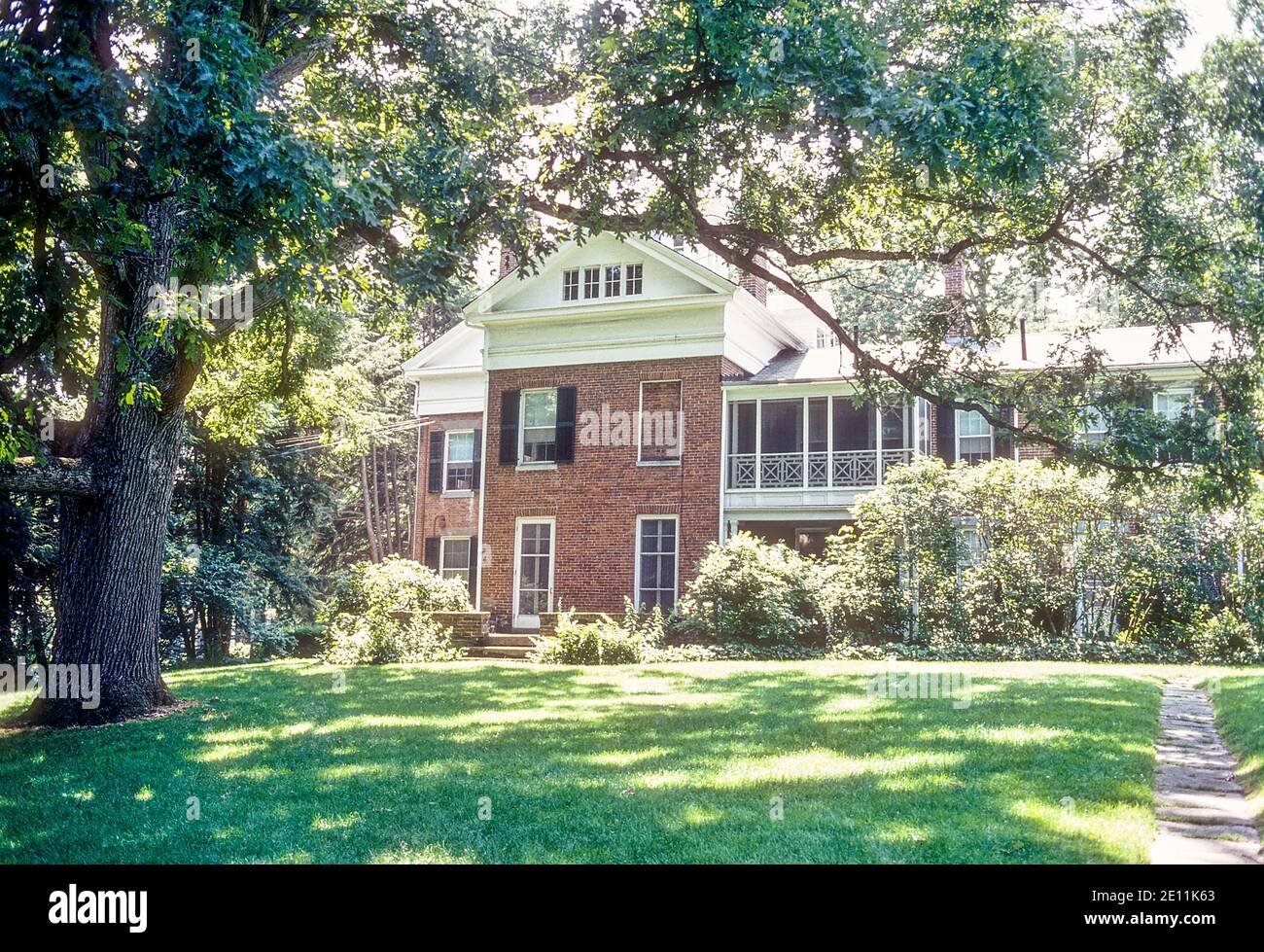 The Emily Dickinson Home in Amherst, Massachusetts prior to being