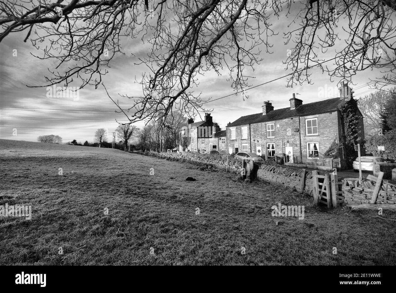 Cottages at Kerridge in Cheshire Stock Photo Alamy
