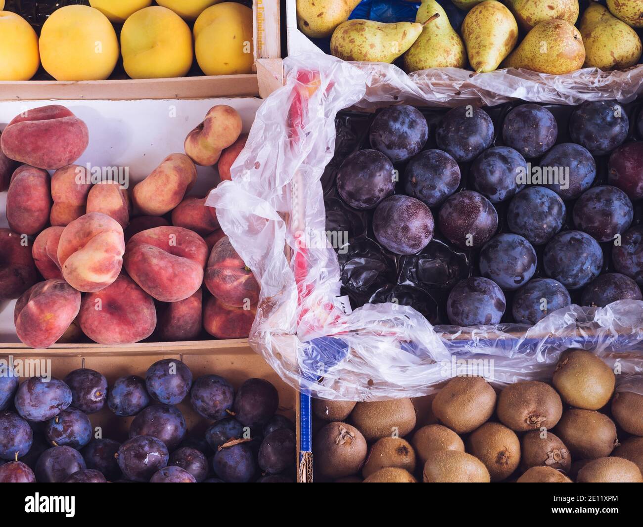 Different Fresh Fruits In A Grocery Store Stock Photo Alamy