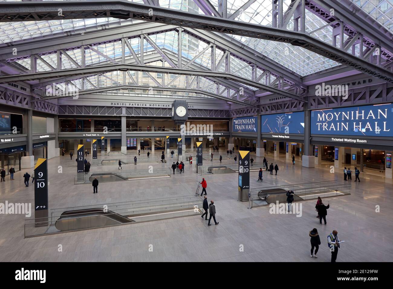 New York Penn Station's Moynihan Train Hall, Empire Station Complex, New York. Stock Photo