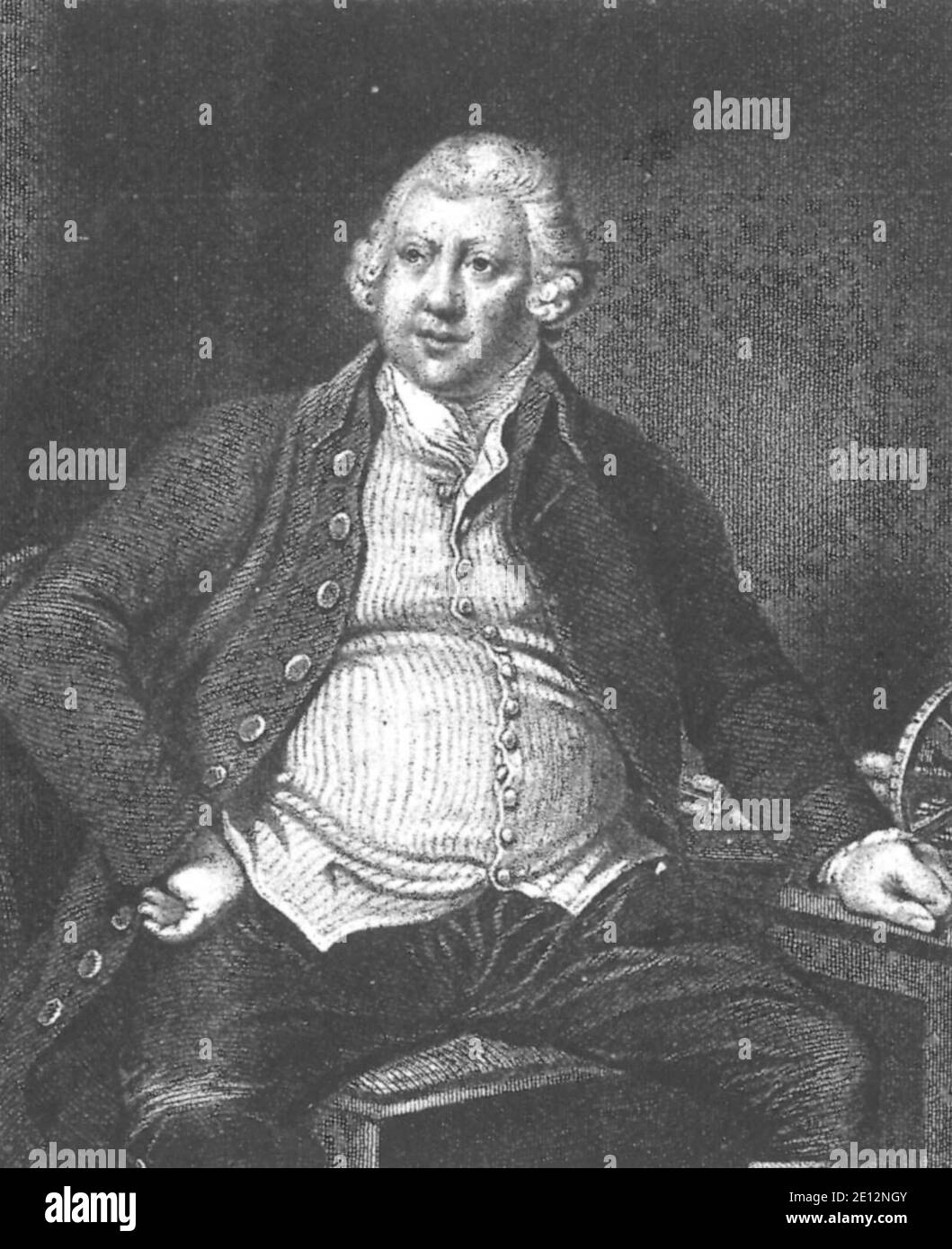 Portrait of Richard Arkwright. Stock Photo