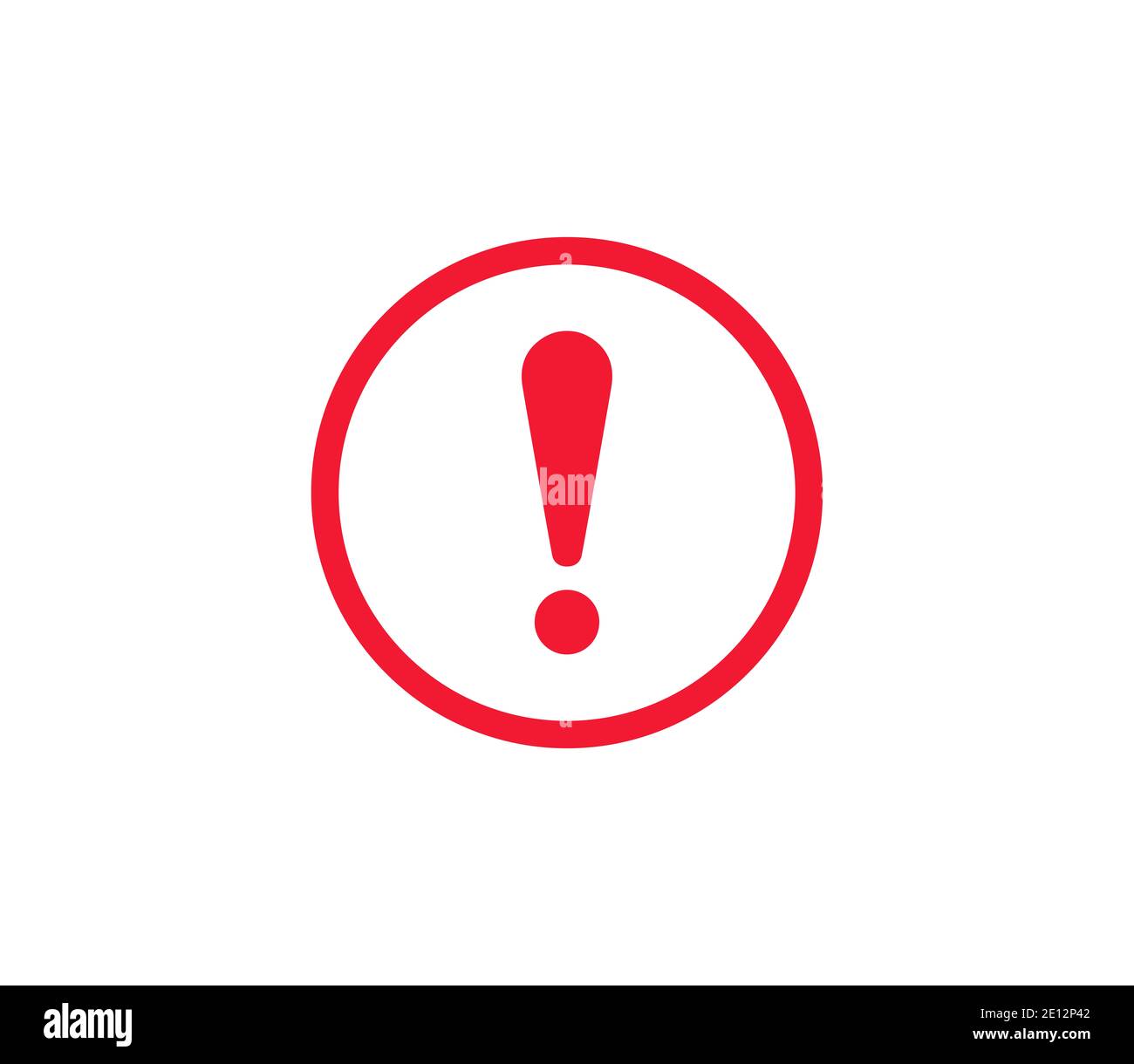 Red triangle exclamation mark Cut Out Stock Images & Pictures Alamy