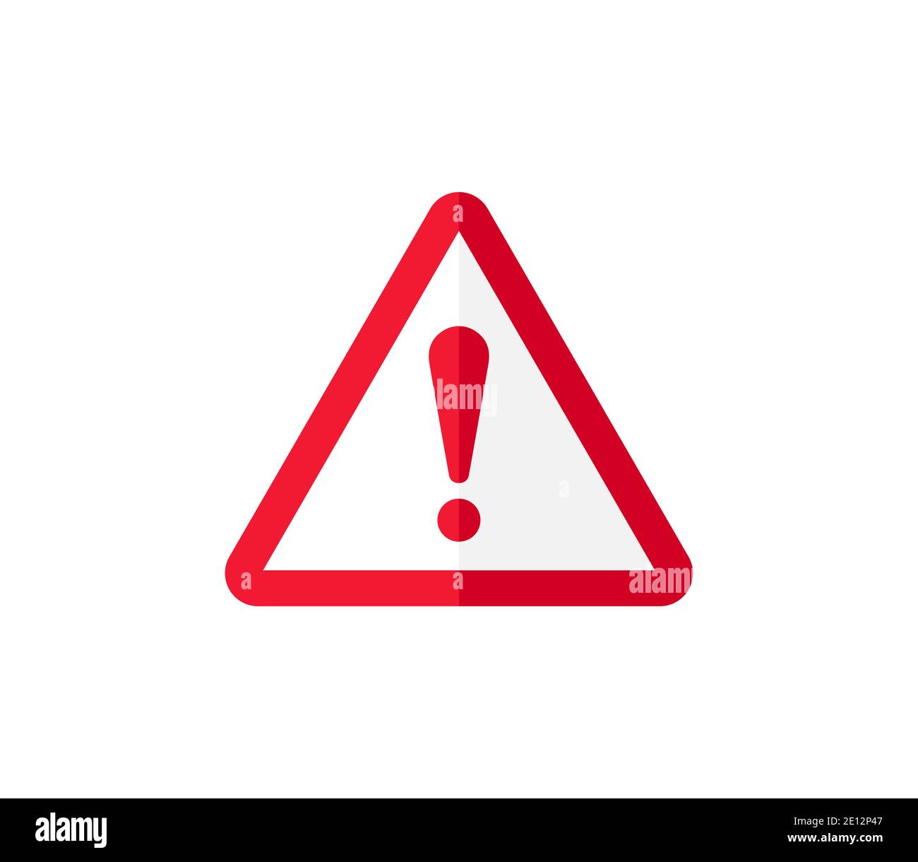 Exclamation mark road sign Cut Out Stock Images & Pictures - Alamy