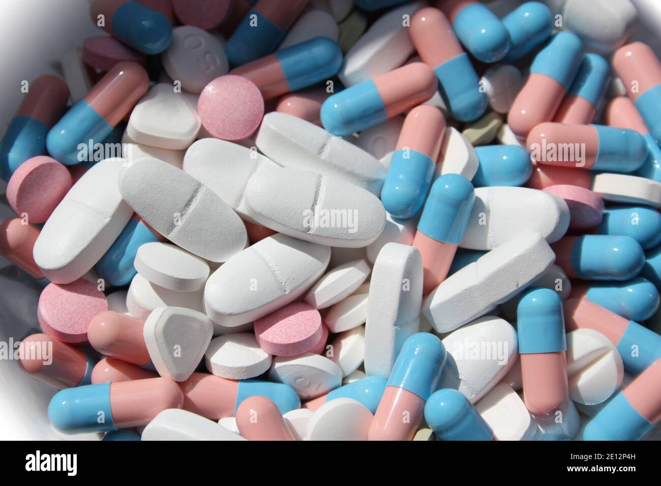 Cocktail Of Pills Stock Photo
