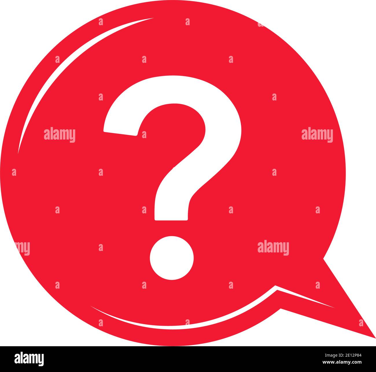 Question Mark Symbol Icon Vector Illustration Stock Vector