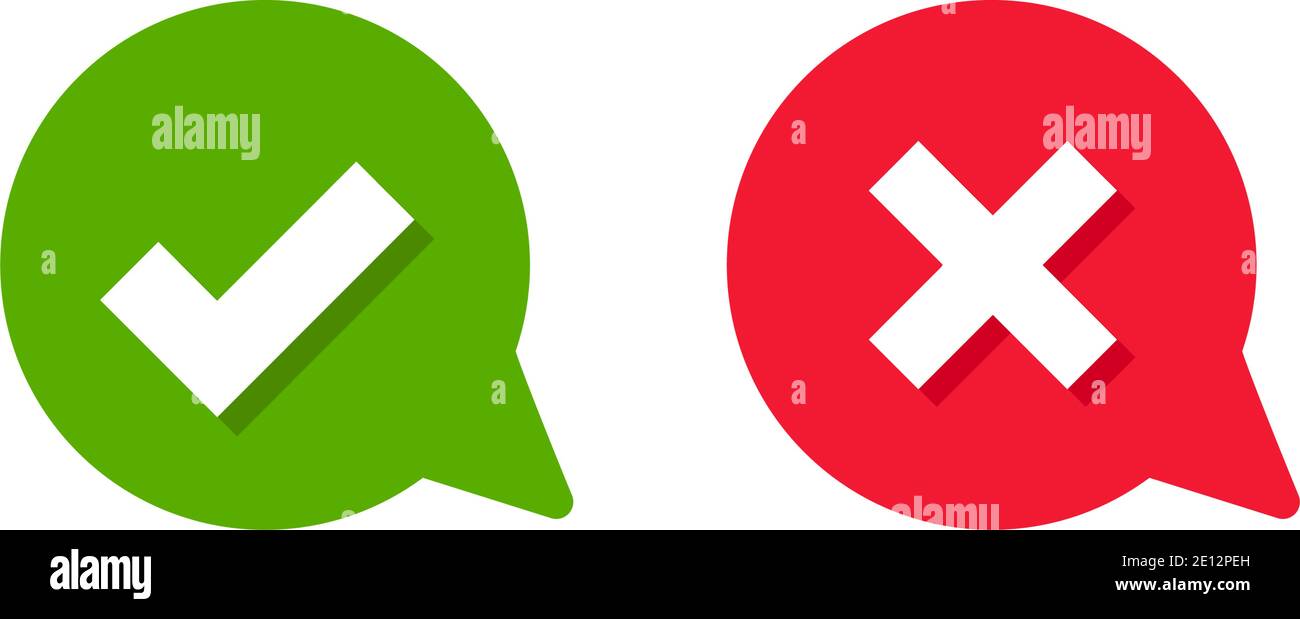 Cross Check Mark Symbol Icon Vector Illustration Stock Vector